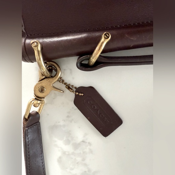 Vintage Coach 9927 Leather Willis mahogany/brown - Picture 13 of 16